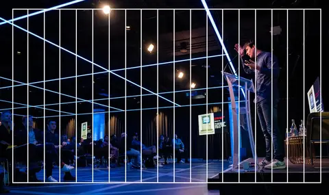 Photo of Coin-Op event with visual treatment