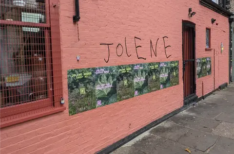 Jolene Goods Drop poster in situ