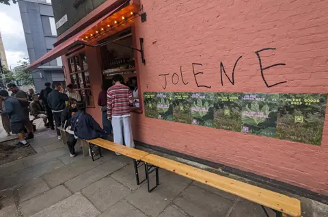 Jolene Goods Drop posters in situ