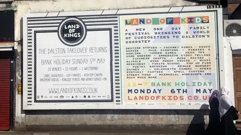 Land of Kings 2013 billboard poster in situ in Dalston