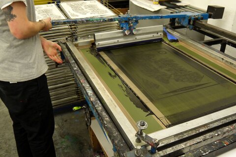 Screen printing posters