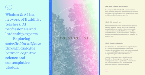 Wisdom + AI printed work